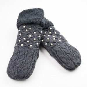 RĘKAWICZKI PEREŁKOWE GRAFITOWE REK46GRAF