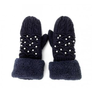 Rękawiczki perełkowe granatowe REK46GRAN