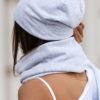 Szara czapka beanie smerfetka - SZARY - obrazek 3